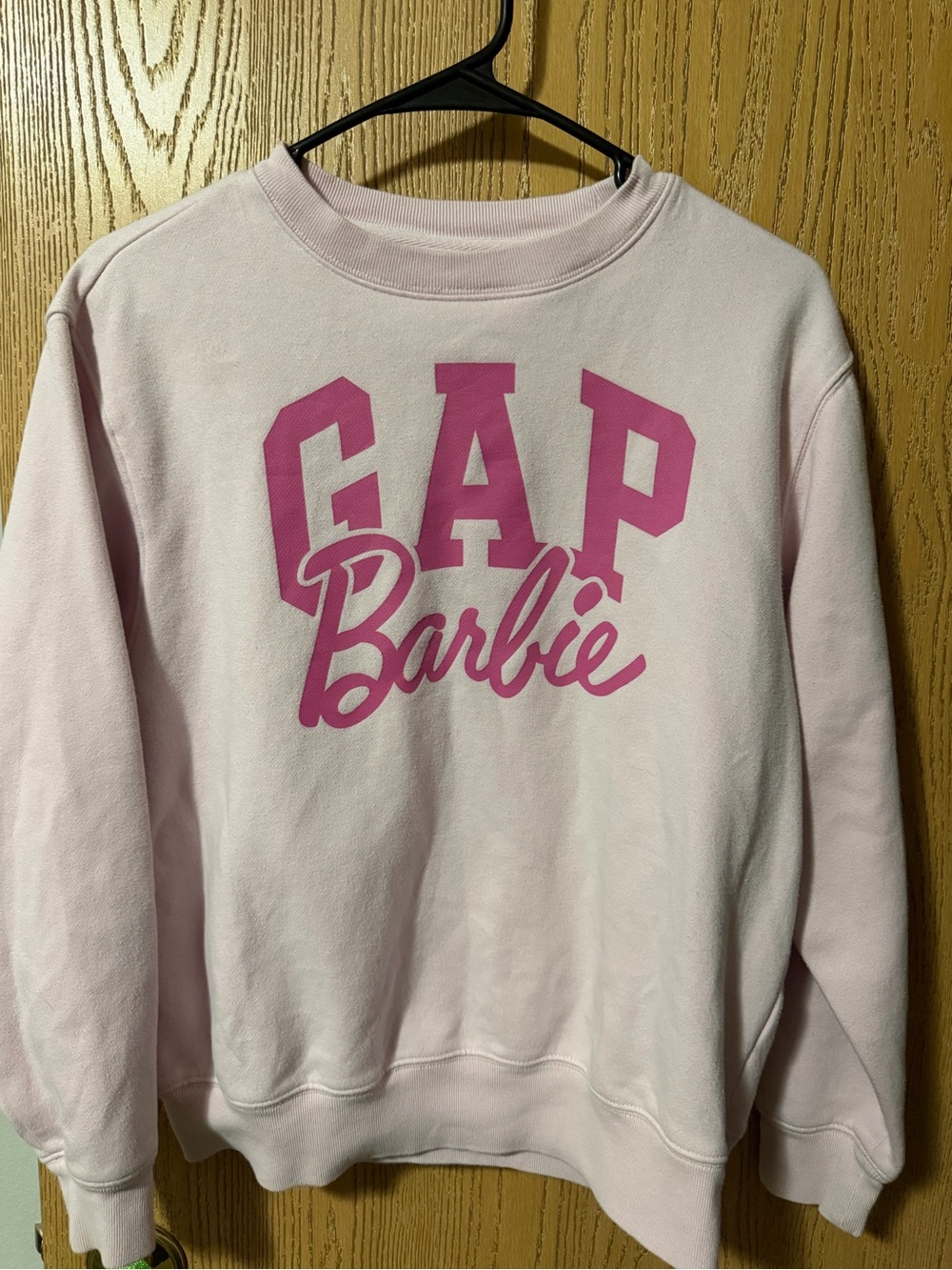 GAP Pink Barbie Logo Crewneck Sweatshirt